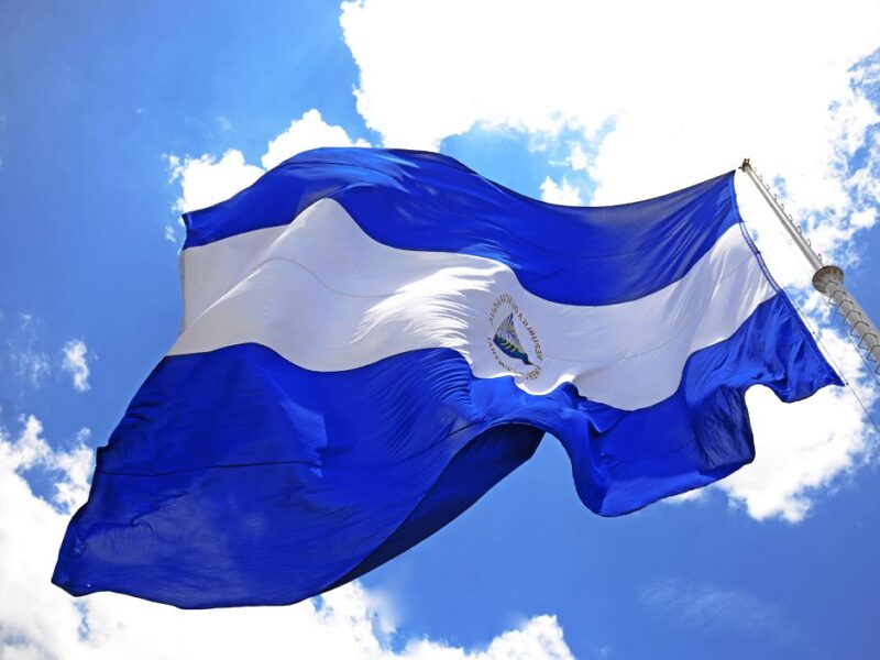 Bandera Nacional Azul y Blanco