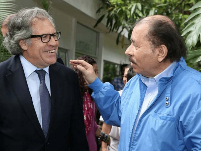 Daniel Ortega y Luis Almagro