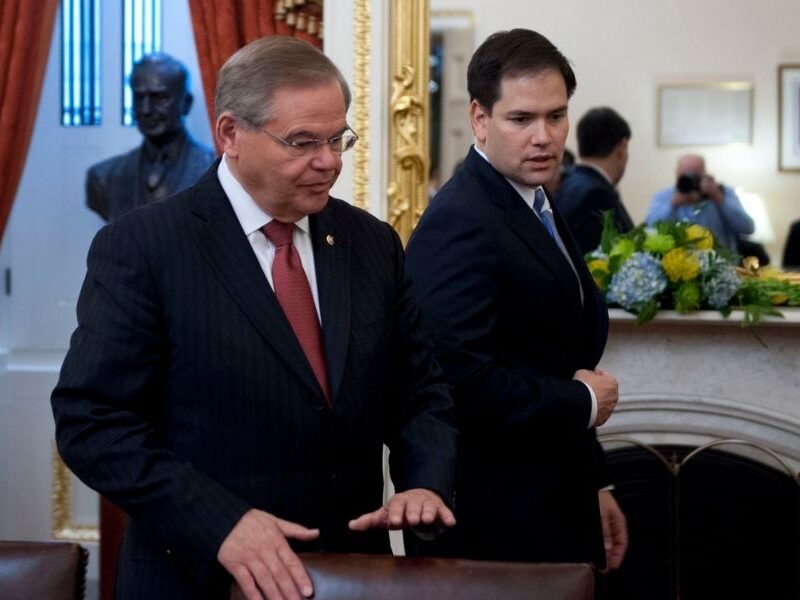 Bob Menendez y Marco Rubio - Cortesía