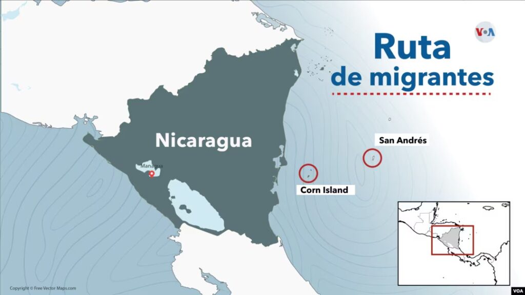 Ruta de Tráfico de Migrantes desde Colombia a Nicaragua